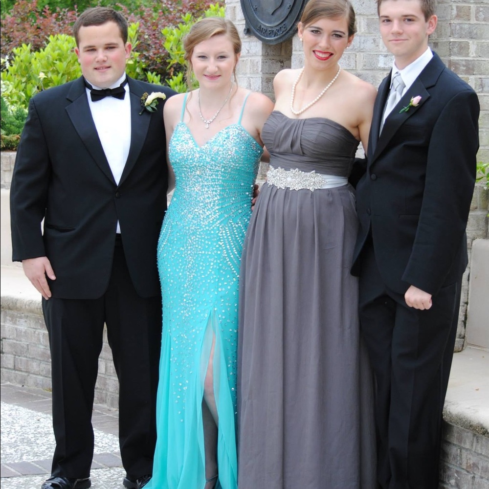 David’s Bridal Sequined Formal Gown